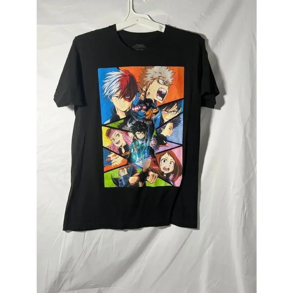 Unisex My Hero‎ Academia T-Shirt - Black - Size M